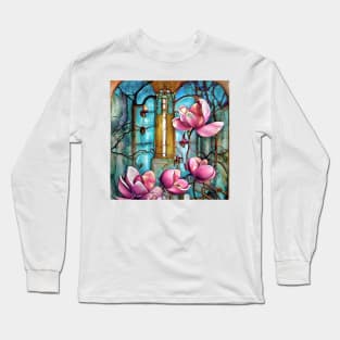 alley with magnolias Long Sleeve T-Shirt